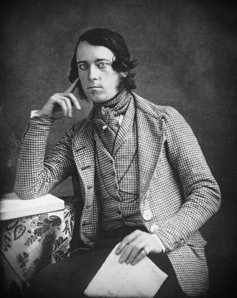 a Victorian gentleman wearing eyeliner