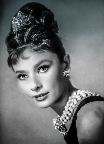 a portrait of Audrey Hepburn