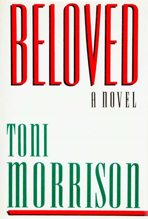 First-edition dust jacket cover of Beloved (1987) by the American author Toni Morrison