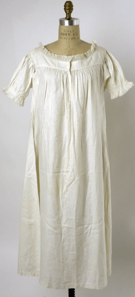 white chemise, 1830