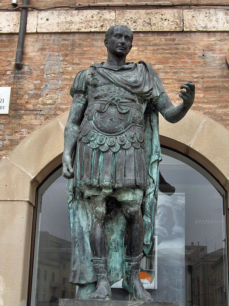 A statue of Julius Caesar in Italy