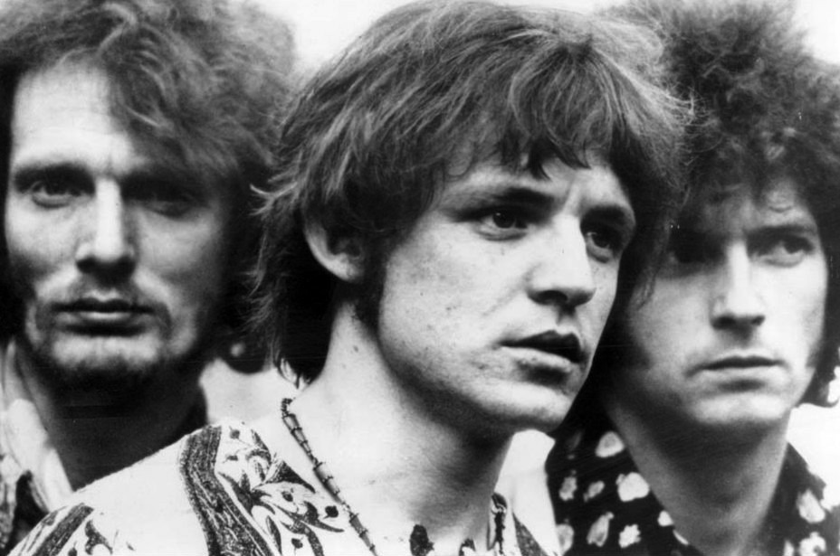 Members of the Cream band, Clapton, Bruce, and Baker.