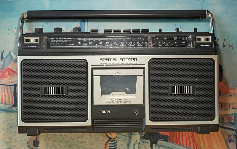 A Philips vintage boom box