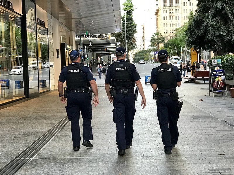 Queensland Police Service officers patrolling image