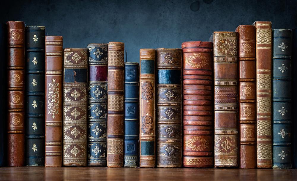A collection of vintage books