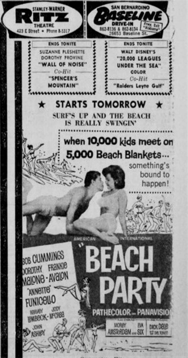 "Beach Party" - Advertisement from 1963