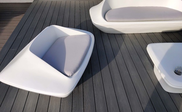 What is Composite decking made up of