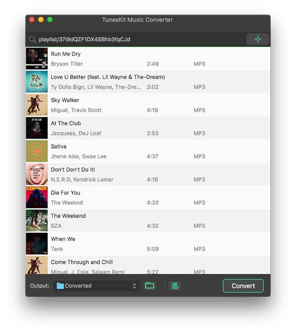 add spotify tracks mac