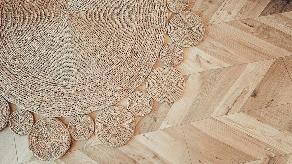 Rug made from jute