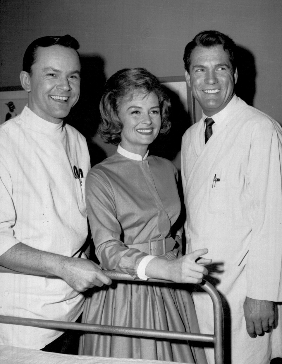 Bob Crane, Donna Reed and Carl Betz from the television series The Donna Reed Show
