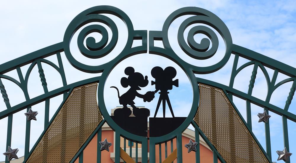 Entrance gate in Walt Disney Studios in Paris