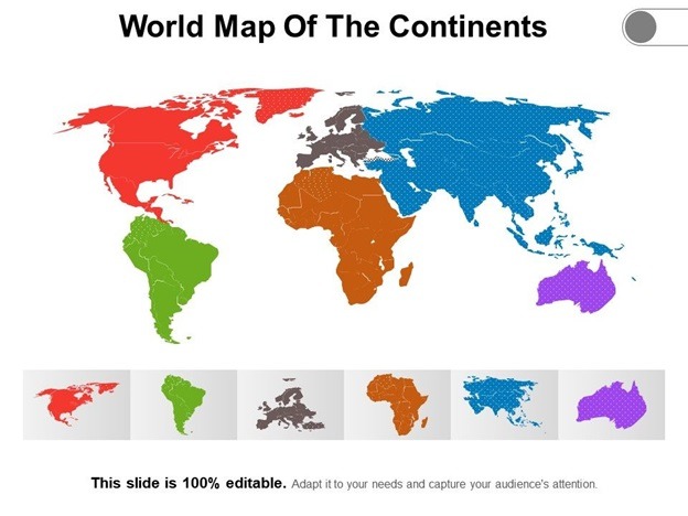 Template 1 World Map Of The Continents