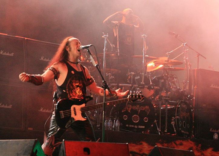 Venom at a heavy metal concert.