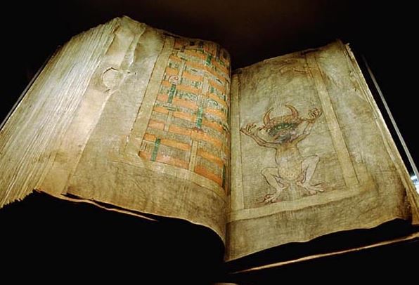 The Codex Gigas showing the image of the devil on Page 290. 