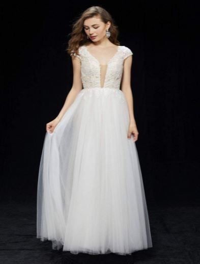 angela-alison-81069-deep-v-neck-a-line-dress