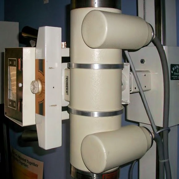 x-ray radiography white machine used to examine the bone structure of a patient image