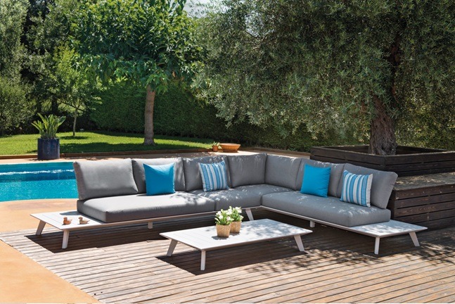 Outdoor sofa padding and covers
