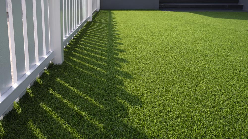 Artificial grass installed