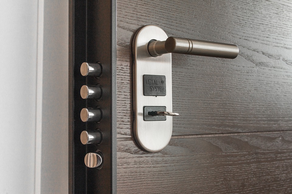 modern doorway lock image