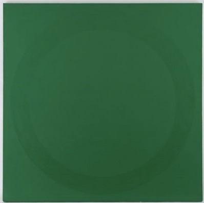 Monochrome Vert, Cercle by Olivier Mosset (Born 1944)