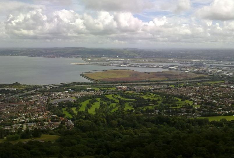 Belfast aerial view