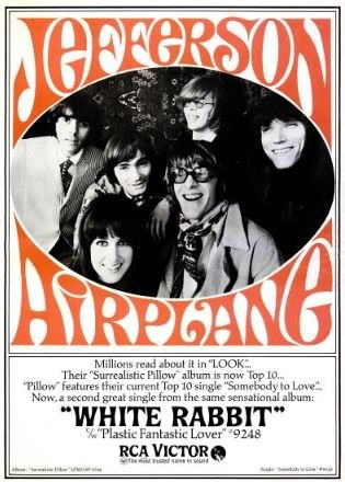 Плакат Jefferson Airplane White Rabbit