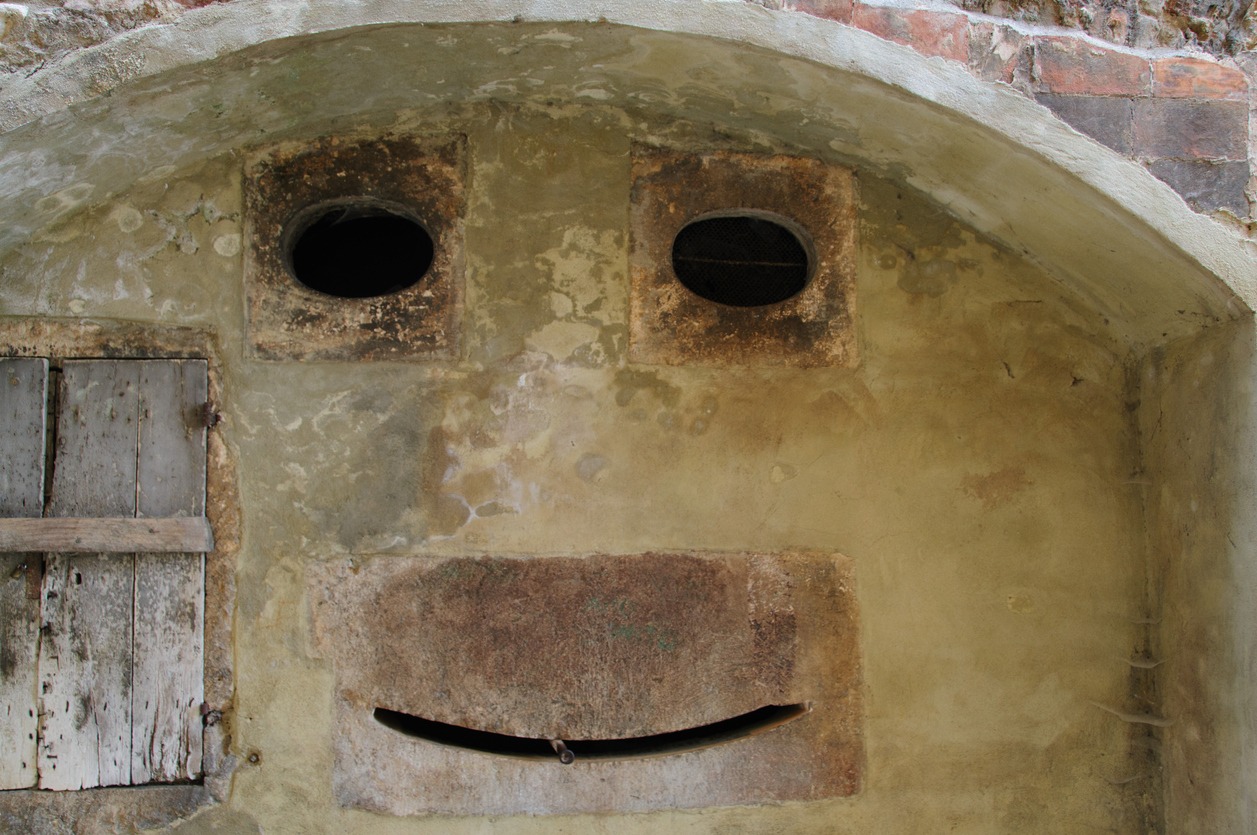 face in the wall