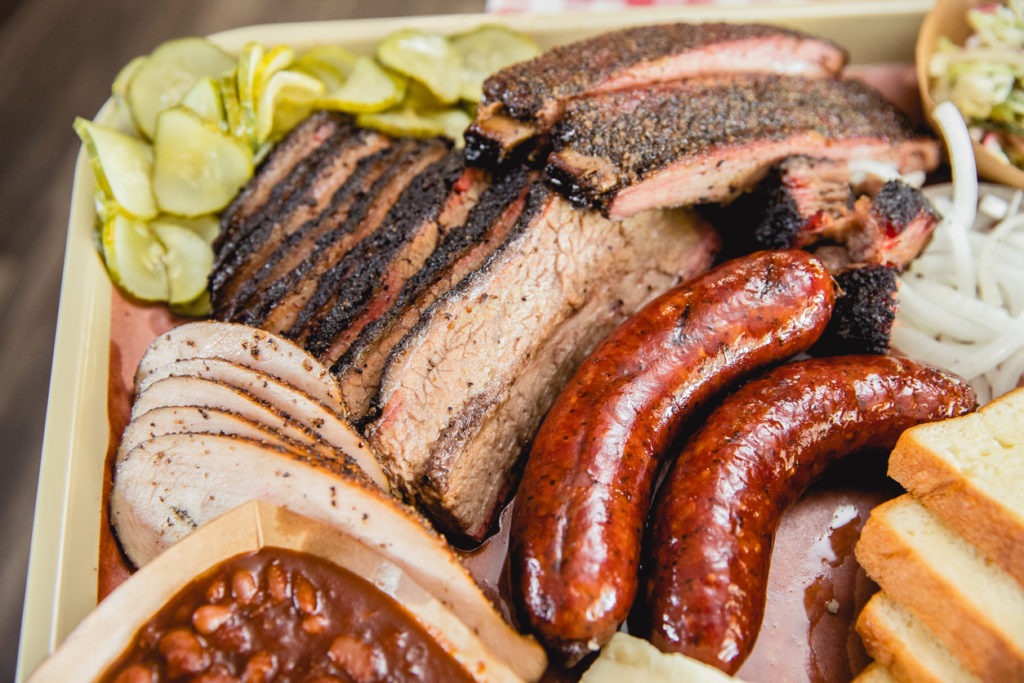 Texas-style BBQ platter