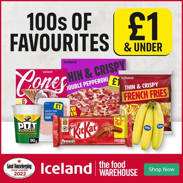 Looking for a superior grocery shopping experience Explore these categories from Iceland foods