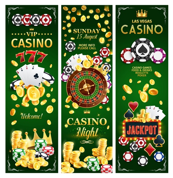 Casino online gambling jackpots banners