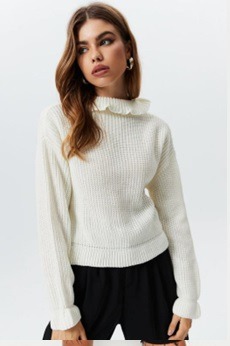 Turtleneck Sweater Crop Top