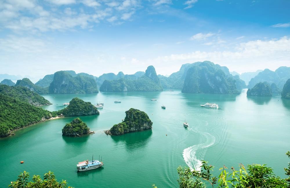 Beautiful Halong Bay in Vietnam