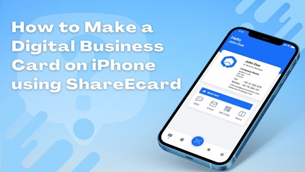 How to Make a Digital Business Card on iPhone using ShareEcard