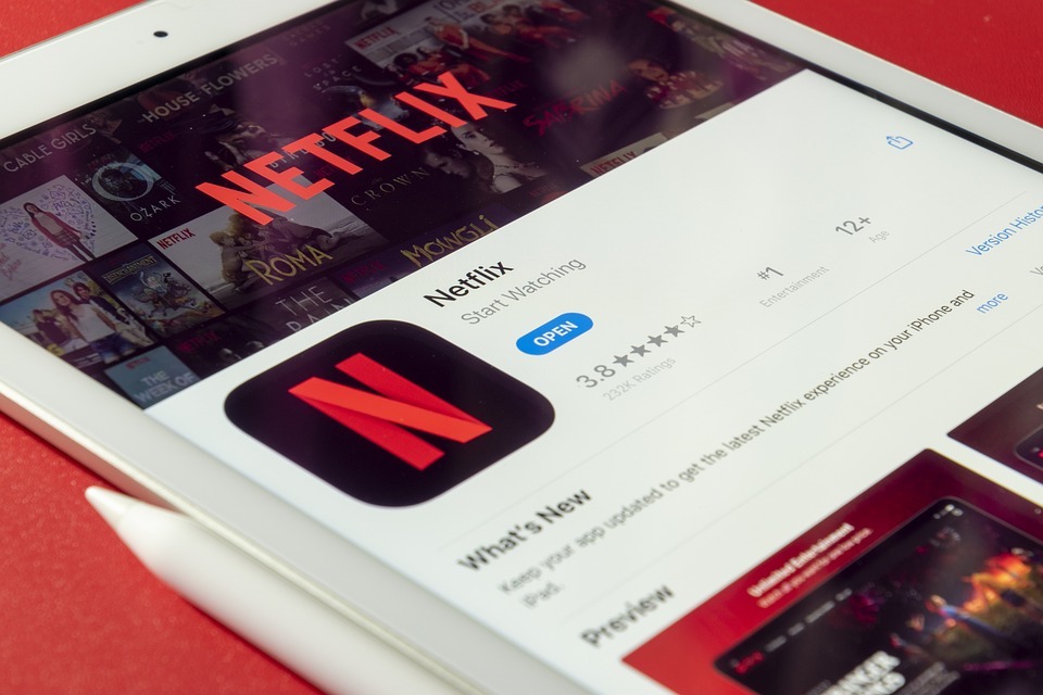 Netflix app on an iPad