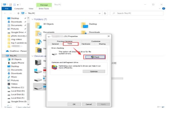 Right-click on your SD card partition
