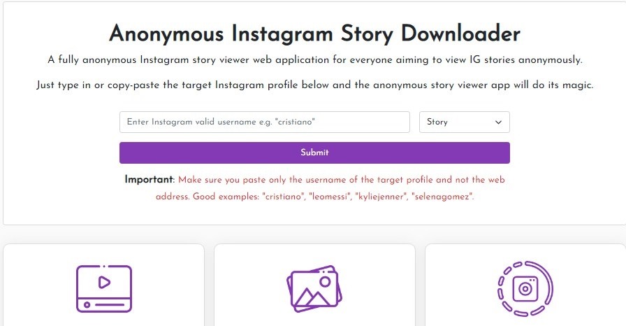 Download IG stories anonymously