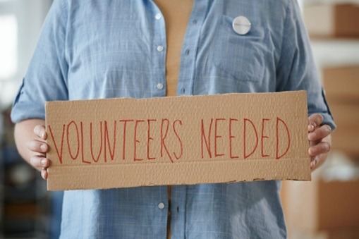 Start volunteering