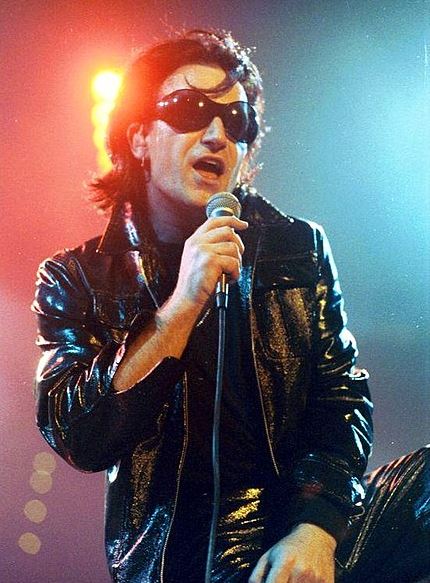 Bono as his alter-ego “The Fly” on the Zoo TV Tour in 1992