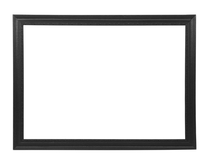 Isolated black picture frame