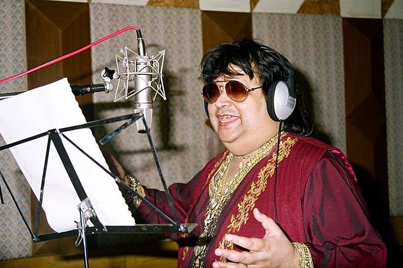 Lahiri at the recording of a song in 2005