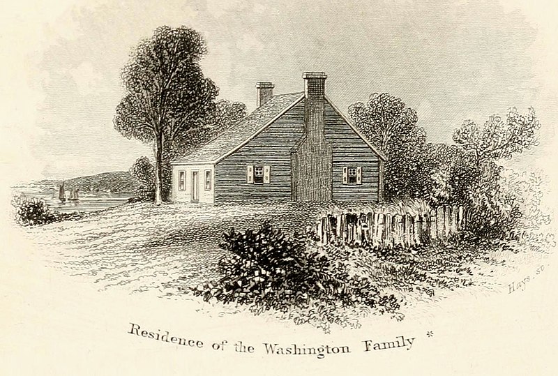 Residence of the Washington family on the Rappahannock