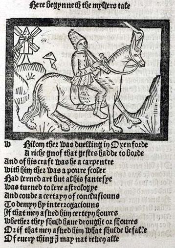 A page from Geoffrey Chaucer's The Canterbury Tales