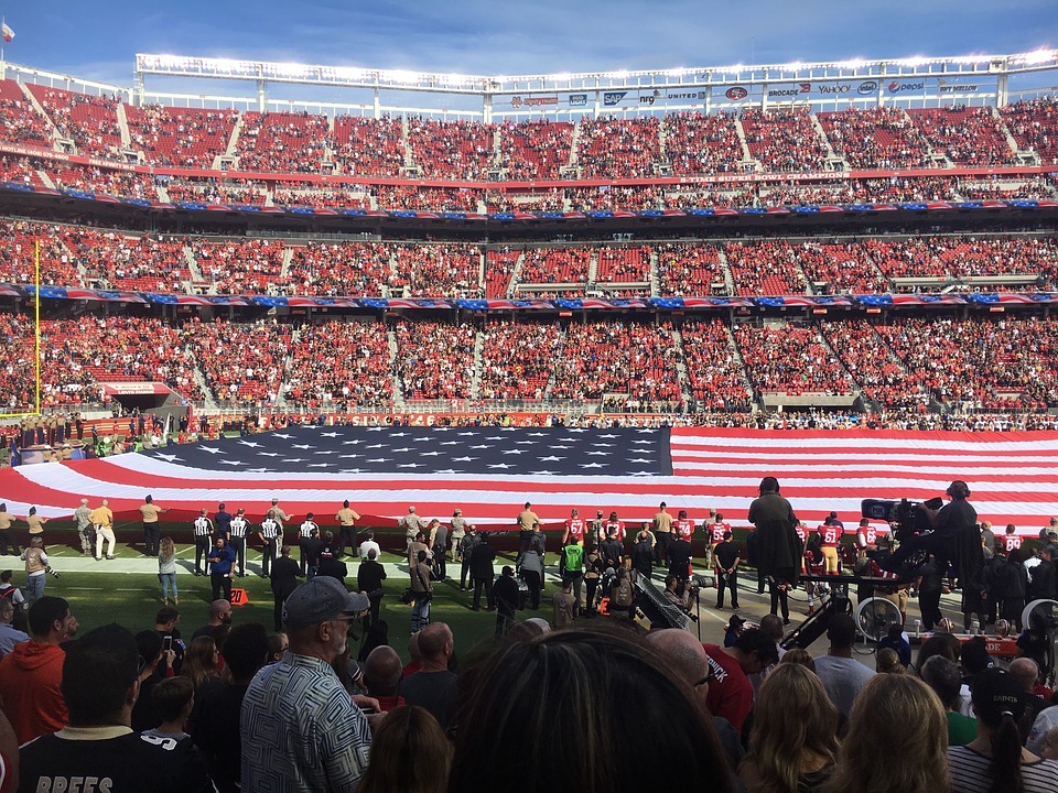 American football stadium flag NFL