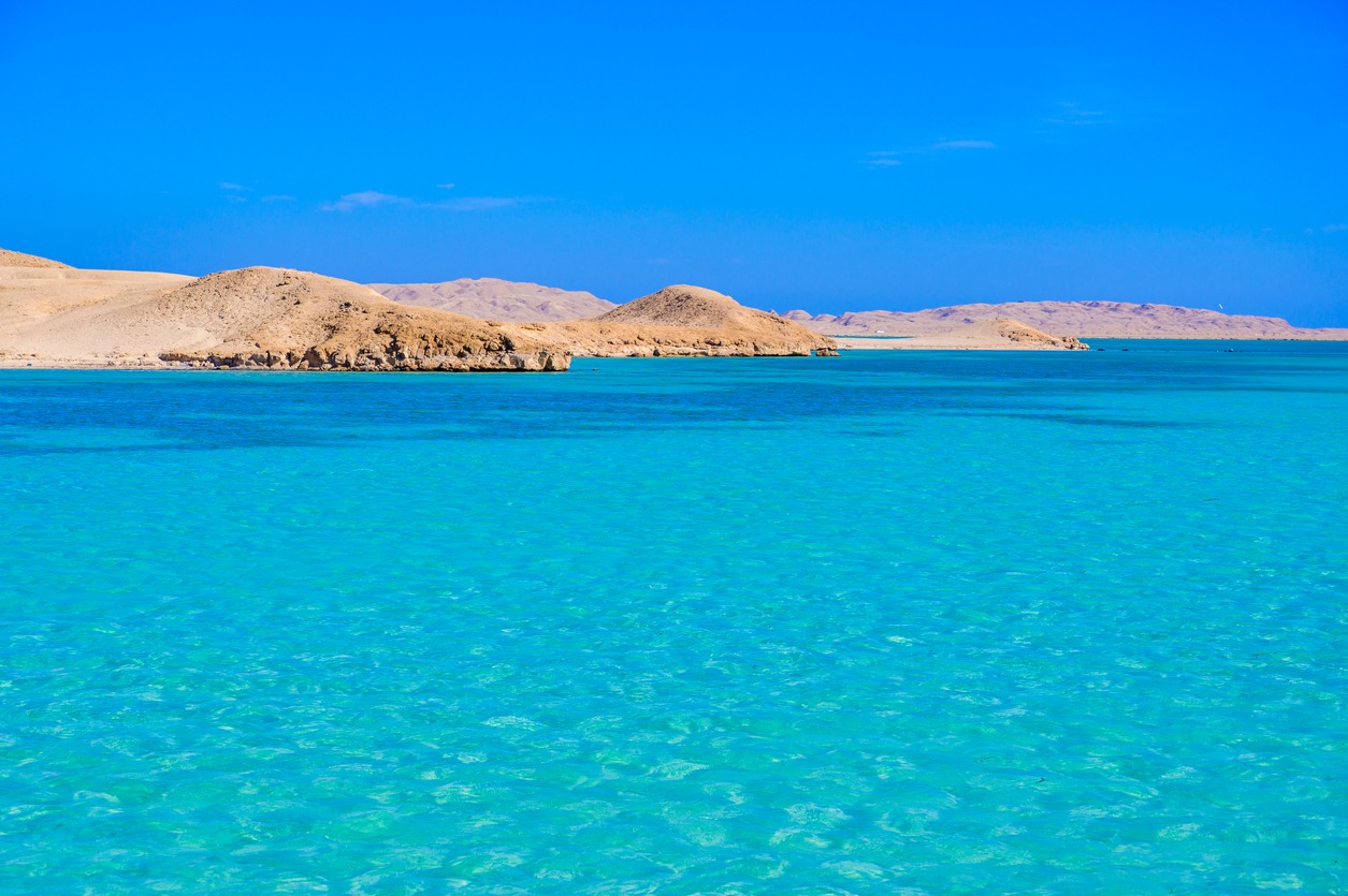 Coastline of Giftun island, Mahmya, Hurghada, Red Sea, Egypt