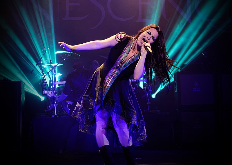 Evanescence in 2015 at the Wiltern Theatre in Los Angeles
