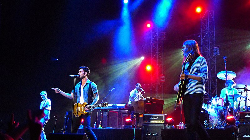 Maroon 5 performing in Hong Kong in May 2011