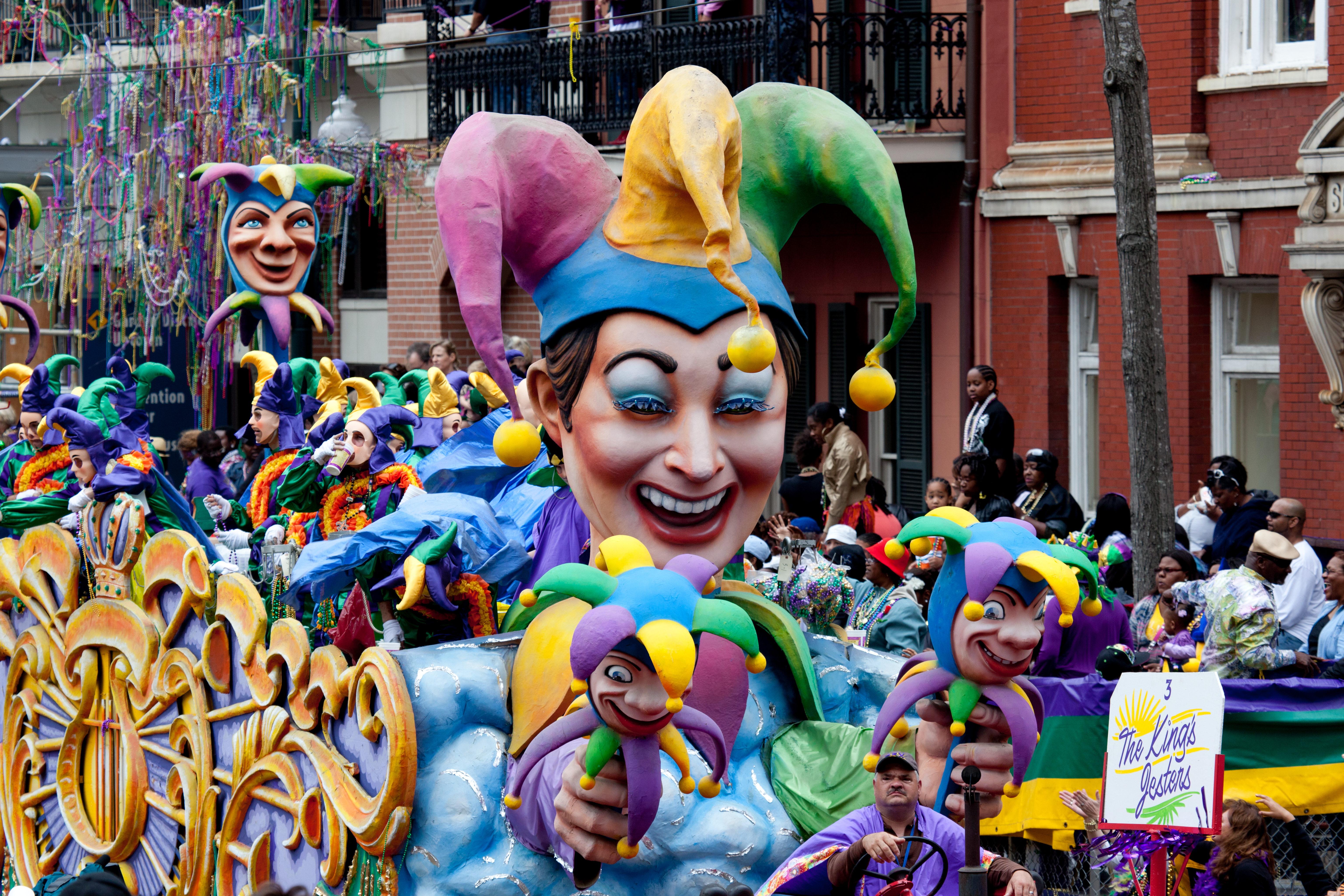 Mardi gras celebration in New Orleans