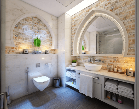 Use Tiles or Natural Stone Cladding on Walls