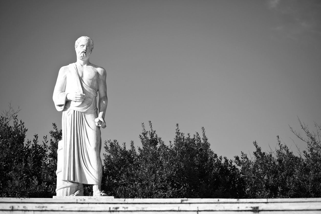 a Hippocrates statue