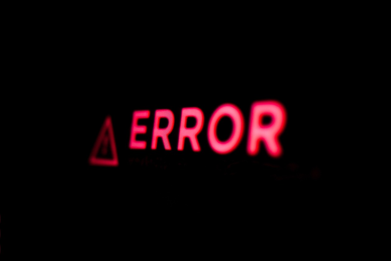 Concept of error in program code